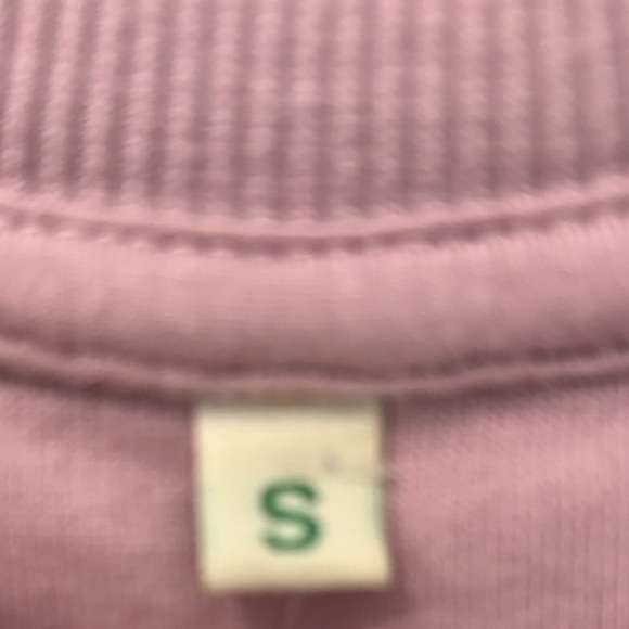 Mauve Color Crewneck Long Sleeve Sweatshirt Size Small 100% Cotton Puffin Front - Picture 3 of 6